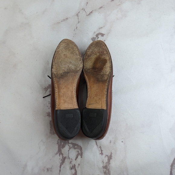 Allen Edmonds Oxfords Womens Size 7 Brown Green Leather AA Narrow Flats - Picture 11 of 12